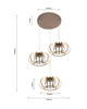 5033-313 Lampa wisząca trójka SALO