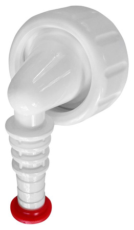 Kolanko do syfonu podtynkowego, do suszarki/zmywarki, biały