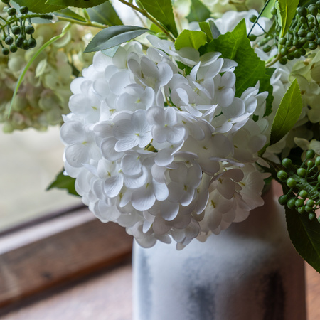 Hydrangea Floral Vase Arrangement 500x500x620mm