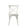 Krzesło Cafe z drewna dębowego i lnu 470 x 560 x 880 mm (2 szt.)