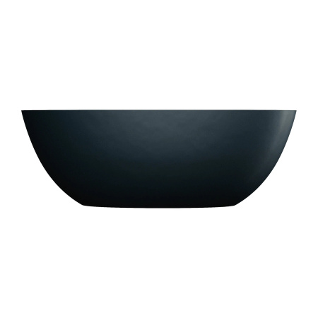 SHELL M+ wanna wolnostojąca z przelewem, 160 x 75 cm, black lava mat