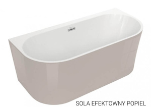 Wanna wolnostojąca przyścienna 150x75 SOLA POPIEL* NOWOŚĆ