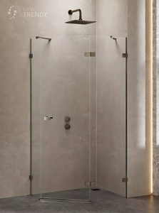 KABINA AVEXA GUNMETAL BRUSHED PIĘCIOKĄTNA P 90x90x200 CZYSTE 6mm ACTIVE SHIELD