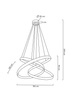 MOOSEE lampa wisząca WAVE 130 chrom