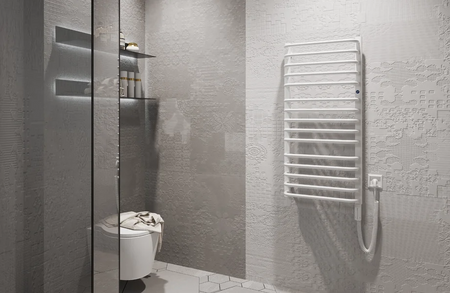 Instal Projekt Bolero Electro Grzejnik elektryczny  50x70 cm biały połysk/white silk BOLE-50/70+GH-03C1