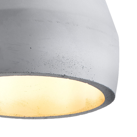 Lampa wisząca CONCRETE  12 cm- szary beton, drewno