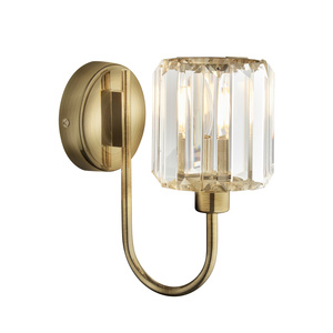 Berenice 1 Wall Light Antique Brass