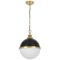 LAMPA WISZĄCA LOFT CZARNO-MOSIĘŻNA LARGO
