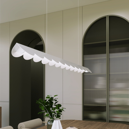 Lampa wisząca BISCUIT biała LED 3000K