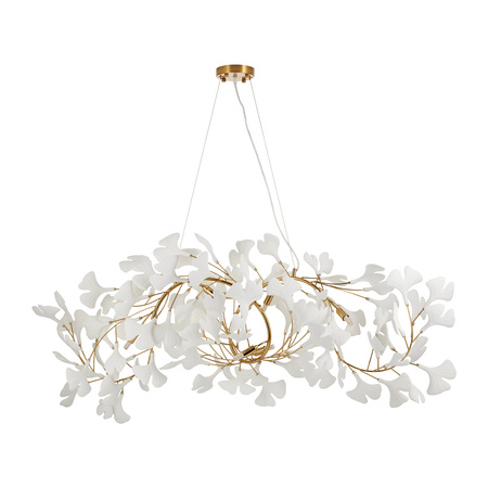 Lampa wisząca BOTANIKA WAVE 125 cm - złota, G9, regulowana, designerska