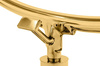 Fotel BUBBLE STAND 2 GOLD VELVET poduszka czarna