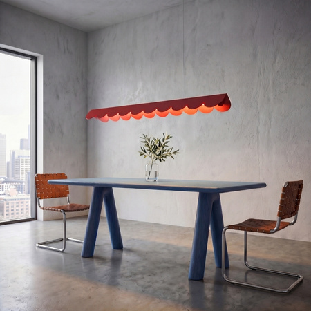 Lampa wisząca BISCUIT 100 czerwona LED 4000K