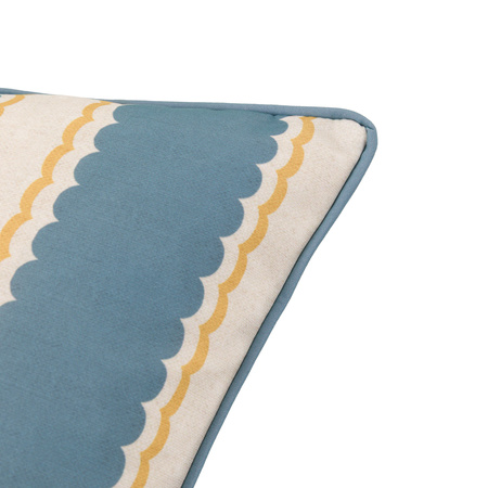 Calivana Cushion Blue/Ochre 450x450mm