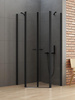 KABINA NEW SOLEO BLACK PIĘCIOKĄTNA U 80x80x195 CZYSTE 6mm ACTIVE SHIELD