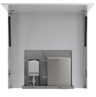 BASIC Szafka z lustrem 100cm z automatycznym dozownikiem mydła i suszarką do rąk