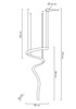 MOOSEE lampa wisząca WAVE CORDON 1A chrom