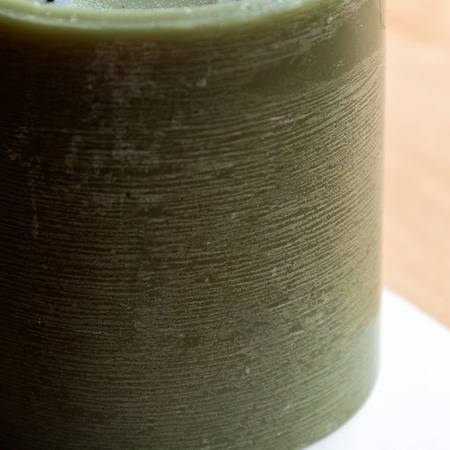 LED 3 Wick Candle Olive 150x150x150mm