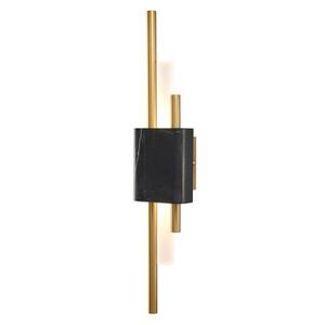 Lampa ścienna ELLIE LED 50 cm-marmurowa czarno - złota