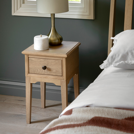 Malvern 1 Drawer Bedside 320x330x550mm