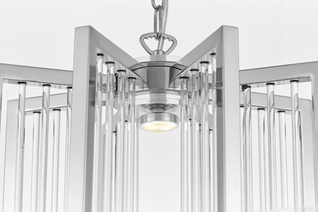 NOWOCZESNA LAMPA WISZĄCA CHROMOWANA MANHATTAN W8
