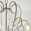Berkley 5 Pendant Light Aged Silver
