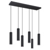 Lampa wisząca IVAR 6L czarna LED 3000K