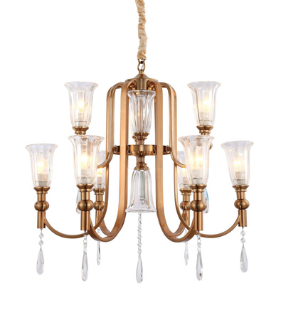 NOWOCZESNY ŻYRANDOL KRYSZTAŁOWY RIONELLA W9