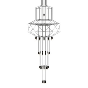 MOOSEE lampa wisząca FLUSSO 43 czarna