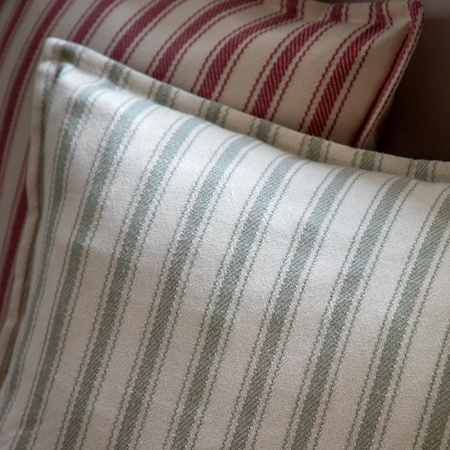 Alston Woven Stripe Cush Sage 450x450mm