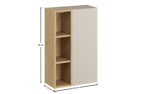 Zestaw meblowy z półsłupkiem i regałem