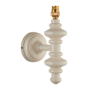 Carnaby Wall Light Fitting Satin Almond White