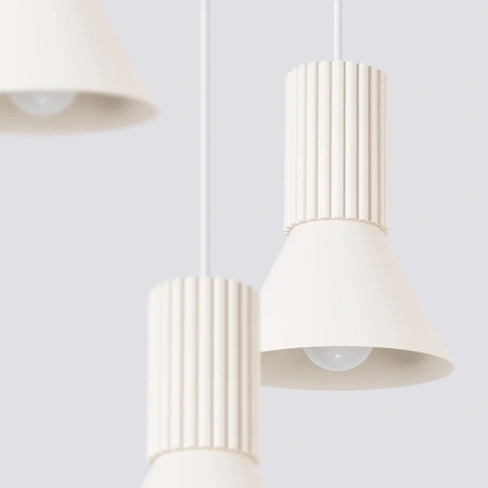 Lampa wisząca ESTRIA 3P beżowa