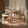 Eton Ext Trestle Dining Table Nat 1600/2000x750mm