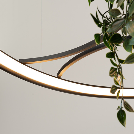 Żyrandol RIO BIO 110 czarny LED 3000K