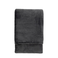 Simply Green Recycled Throw Charcoal 2000x2200mm