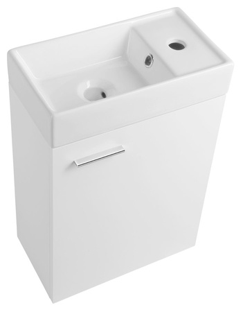 ZOJA szafka z umywalką ceramiczną 40x22 cm, biała