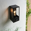 Oxford Outdoor PIR 1 Wall Light Black