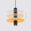 Lampa wisząca PELTA 1 czarna/żółta