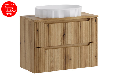 Zestaw meblowy 80cm z blatem i umywalką nablatową Beyond
