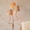 Wriggle 3 Floor Lamp Brushed Aged Brass