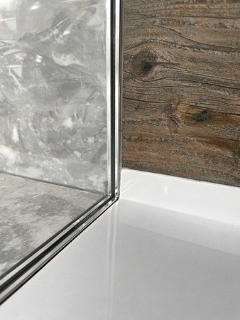 ARCHITEX Zestaw do montażu szkła, podłoga/ściana/sufit, maksymalna szerokość 1600mm, polerowane aluminium