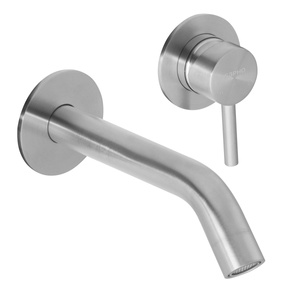 MINIMAL bateria umywalkowa podtynkowa, stal nierdzewna mat
