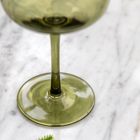 Wine Glass Smokey Green (4pk) 94x94x210mm