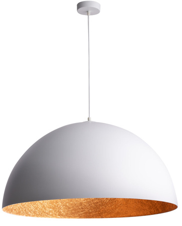 Sfera 70 biały/miedź lampa wisząca