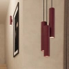 Lampa wisząca LAGOS 3L burgund