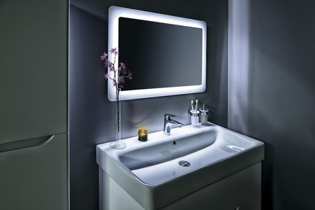 MEDIENA szafka umywalkowa 96x51x48,5cm, biały mat/biały mat