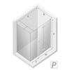 KABINA NEW SOLEO PROSTOKĄTNA P 100x80x195 CZYSTE 6mm ACTIVE SHIELD