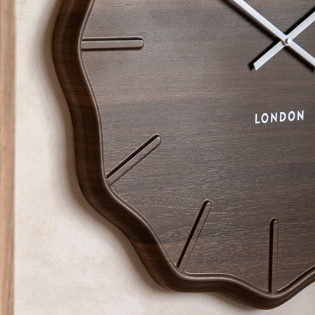 Harley Wall Clock Dark Cedar 71cm