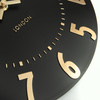 Mulberry Wall Clock Noir 12in