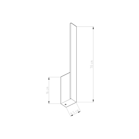 Kinkiet LAHTI M biały LED 4000K